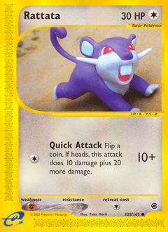 Rattata 128/165 — Expedition Base Set
