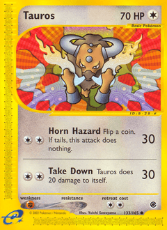 Tauros 133/165 — Expedition Base Set