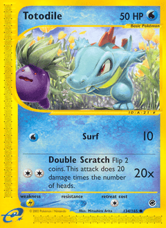 Totodile 134/165 — Expedition Base Set