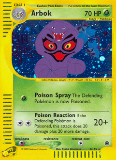 Arbok 3/165 — Expedition Base Set