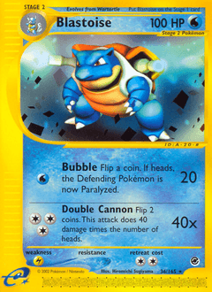 Blastoise 36/165 — Expedition Base Set