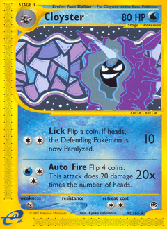 Cloyster 42/165 — Expedition Base Set