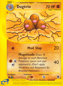 Dugtrio 44/165 — Expedition Base Set
