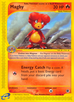 Magby 52/165 — Expedition Base Set