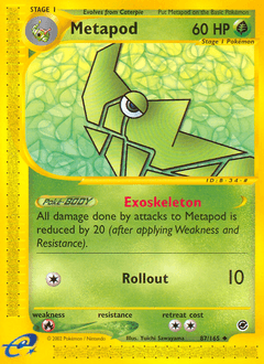 Metapod 87/165 — Expedition Base Set
