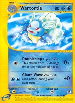 Wartortle 92/165 — Expedition Base Set