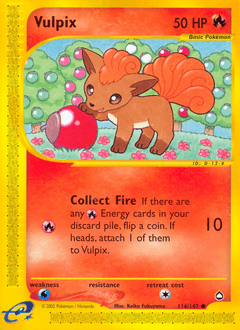 Vulpix 116/147 — Aquapolis
