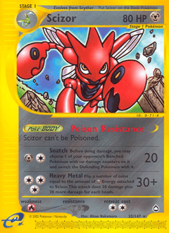 Scizor 32/147 — Aquapolis