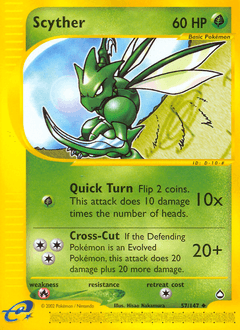 Scyther 57/147 — Aquapolis