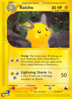 Raichu 27/144 — Skyridge
