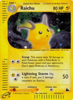 Raichu H25/144 — Skyridge