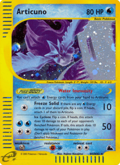 Articuno H3/144 — Skyridge