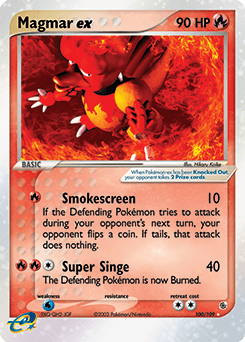 Magmar ex 100/109 — Ruby & Sapphire