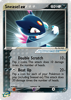 Sneasel ex 103/109 — Ruby & Sapphire