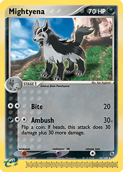 Mightyena 42/109 — Ruby & Sapphire