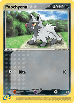 Poochyena 63/109 — Ruby & Sapphire
