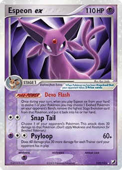 Espeon ex 102/115 — Unseen Forces