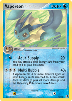 Vaporeon 19/115 — Unseen Forces