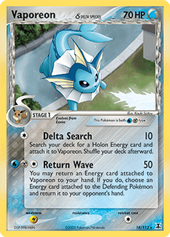 Vaporeon δ 18/113 — Delta Species