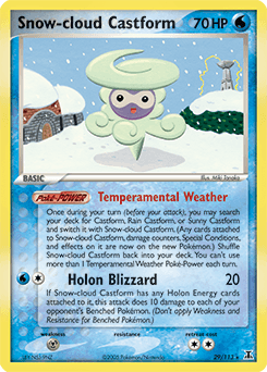 Snow-cloud Castform 29/113 — Delta Species