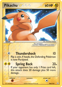 Pikachu ★ 104/110 — Holon Phantoms