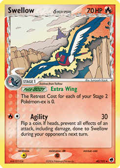 Swellow δ 40/101 — Dragon Frontiers