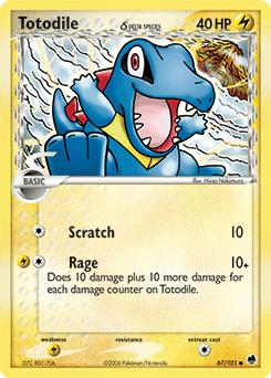 Totodile δ 67/101 — Dragon Frontiers