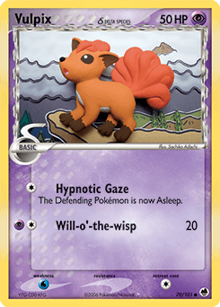 Vulpix δ 70/101 — Dragon Frontiers