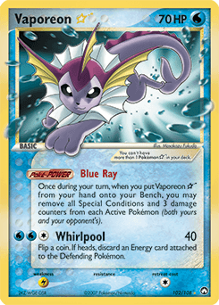 Vaporeon ★ 102/108 — Power Keepers