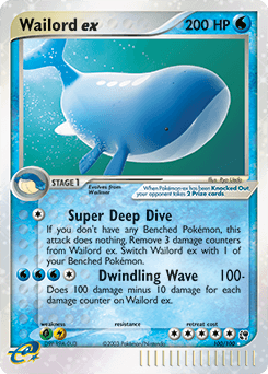 Wailord ex 100/100 — Sandstorm