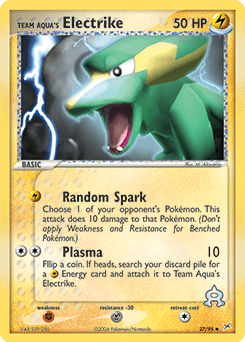 Pokémon card illustrated by M. Akiyama