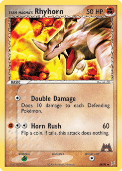 Team Magma's Rhyhorn 38/95 — Team Magma vs Team Aqua