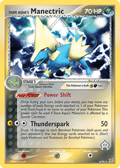 Team Aqua's Manectric 4/95 — Team Magma vs Team Aqua