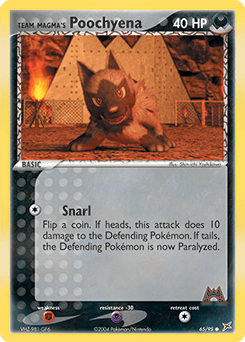 Team Magma's Poochyena 65/95 — Team Magma vs Team Aqua