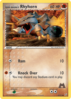 Team Magma's Rhyhorn 68/95 — Team Magma vs Team Aqua