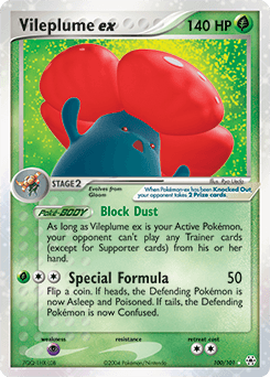 Vileplume ex 100/101 — Hidden Legends
