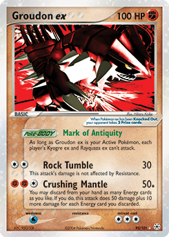 Groudon ex 93/101 — Hidden Legends