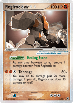 Regirock ex 98/101 — Hidden Legends
