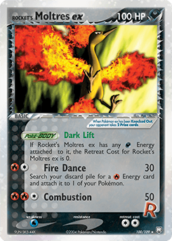 Rocket's Moltres ex 100/109 — Team Rocket Returns