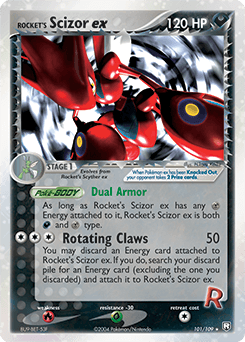 Rocket's Scizor ex 101/109 — Team Rocket Returns