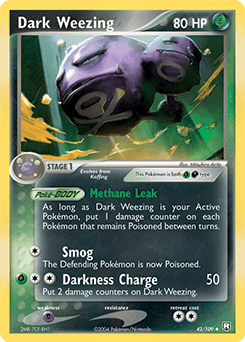 Dark Weezing 42/109 — Team Rocket Returns