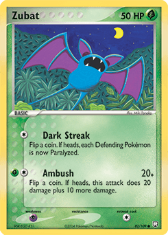 Zubat 82/109 — Team Rocket Returns