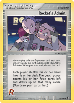 Rocket's Admin. 86/109 — Team Rocket Returns