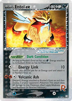 Rocket's Entei ex 97/109 — Team Rocket Returns