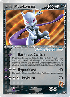 Rocket's Mewtwo ex 99/109 — Team Rocket Returns