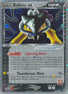 Rocket's Raikou ex 108/107 — Deoxys