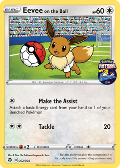 Eevee on the Ball 2/5 — Pokémon Futsal Collection
