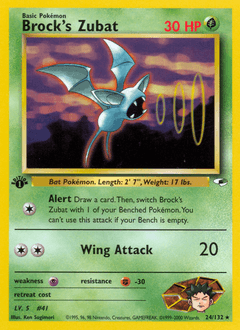 Brock's Zubat 24/132 — Gym Heroes