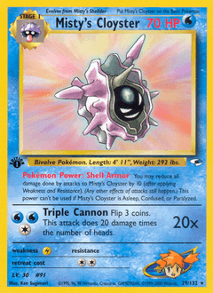 Misty's Cloyster 29/132 — Gym Heroes