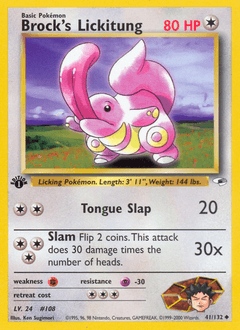 Brock's Lickitung 41/132 — Gym Heroes